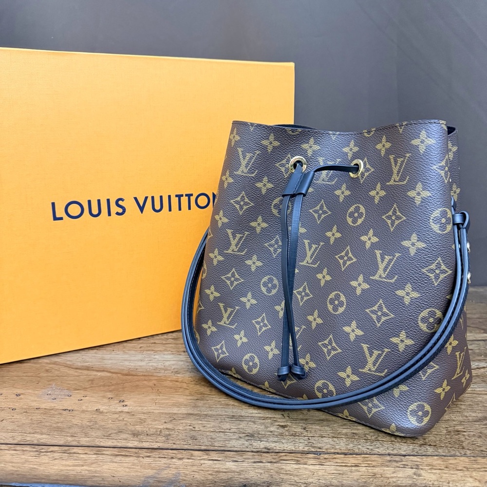 Louis Vuitton Monogram Canvas Brown NéoNoé MNG Noir Bag - Picture 2 of 7